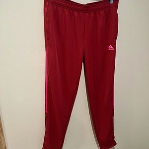 Adidas track pants in wild pink! Size L